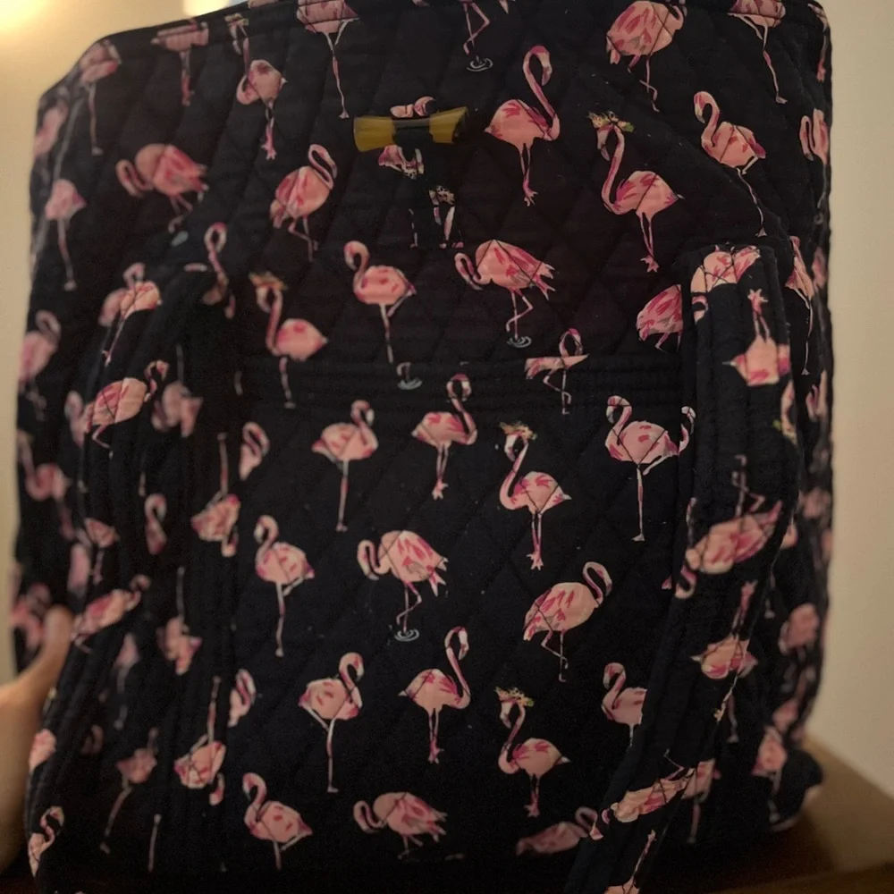Flamingo Vera Bradley Print Quilted Tote Bag - Picture 2 of 2